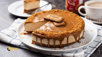 چیز کیک نوتلا با بیسکویت